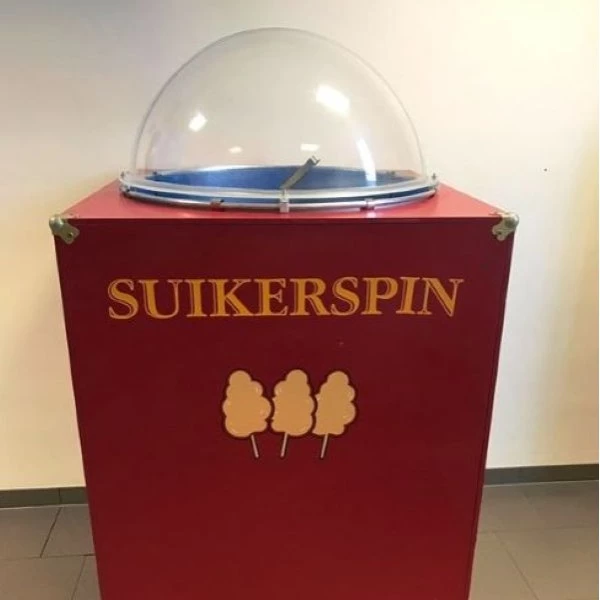 Suikerspin machine donkerrood